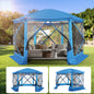 Pop up Gazebo Screen Tent Screen House for Camping, 12x12 Screen Room with Removable Roof, Outdoor Screened Gazebo with Netting,