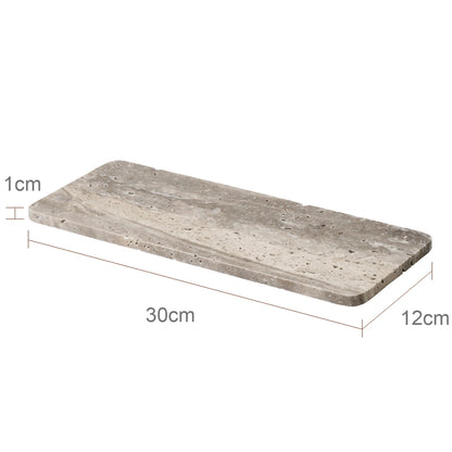 Grigio Travertino Bathroom Accessories Sets Vintage Marble Soap Holder Soap Dispenser Vanity Tray Bathroom Set