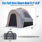 Nilight Truck Bed Tent, Pickup Tent 2 Person Waterproof PU2000mm Double Layer for Full Size Truck Camping Outdoor Travel, 8-8.5FT / 5.2-5.8 FT / 6.4-6.7 FT, Portable Pickup Camping Tent for Outdoor Road Trip Adventure