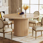 47" Round Dining Table for 4, Farmhouse Kitchen Table,Modern Small Dinner Table for Dining Room(Chairs Not Included)