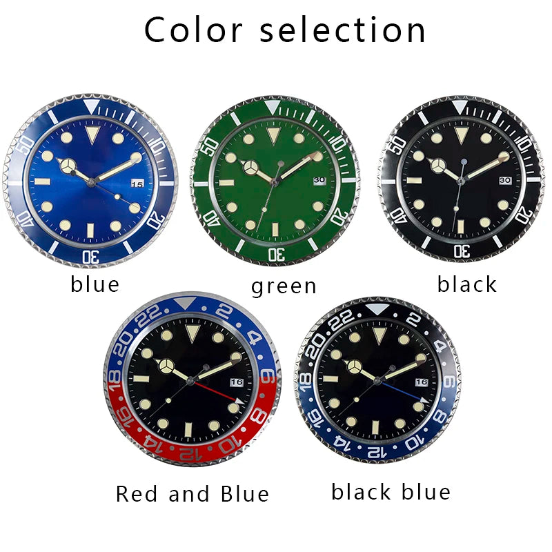 Luxury Creative Wall Clock Modern Metal Design Art Wall Clock Home Large Digital Luminescent Bedroom Decoration Clock