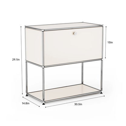 Modern Storage Cabinet Versatile Free-Standing Organizer for Living Room Bedroom and Home Office Bookshelf
