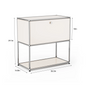 Modern Storage Cabinet Versatile Free-Standing Organizer for Living Room Bedroom and Home Office Bookshelf