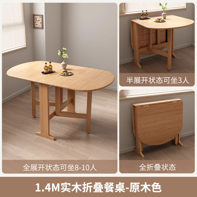 Dark Folding Dining Tables Slim Provincial Chic Modern Dining Tables Retro Mid Century Mesa Comedor Plegables Furniture For Home