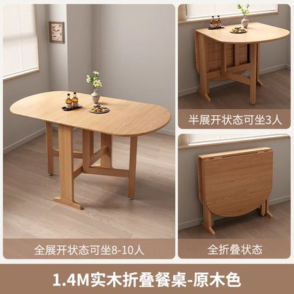Dark Folding Dining Tables Slim Provincial Chic Modern Dining Tables Retro Mid Century Mesa Comedor Plegables Furniture For Home