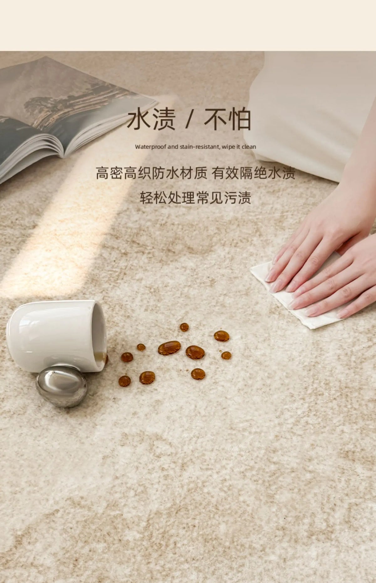 Minimalism Bedroom Decor Marble Carpet Light Luxury Carpets for Living Room Fluffy Soft Plush Floor Mat Home Thick Washable Rug