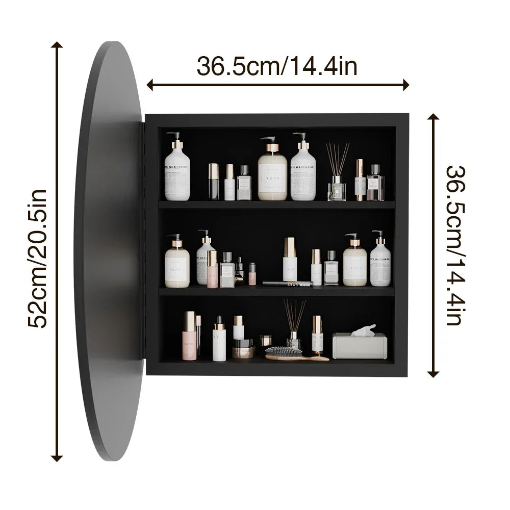 Bathroom Medicine Cabinet with Mirror Wall Mounted Vanity Mirror with Adjustable Shelves Metal Storage Cabinet for Bathroom