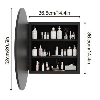 Bathroom Medicine Cabinet with Mirror Wall Mounted Vanity Mirror with Adjustable Shelves Metal Storage Cabinet for Bathroom