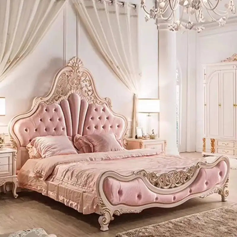 Girls Elegant Double Bed Australia Soft Designs Queen Storage Double Bed Luxury Modern Wooden