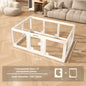 Transparent Pet Fence Indoor Small Dogs Enclosure Free Combination Anti-Escape Puppy Playpen Sturdy Pet Barrier Cage with Door