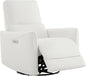 Power Recliner Chair Swivel Glider, FSC Certified Fabric Living Room Nursery Reclining Sofa Chair with Lumbar Support