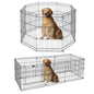 Foldable Metal Dog Playpen for Indoor/Outdoor, Pet Dog Fence Exercise, Pet Puppy Playpen Cage for Yard, Easy Assemble Cat House