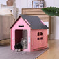 Cozy Wooden Indoor Pet House for Small Dogs and Cats, with Air Vents and Elevated Floor