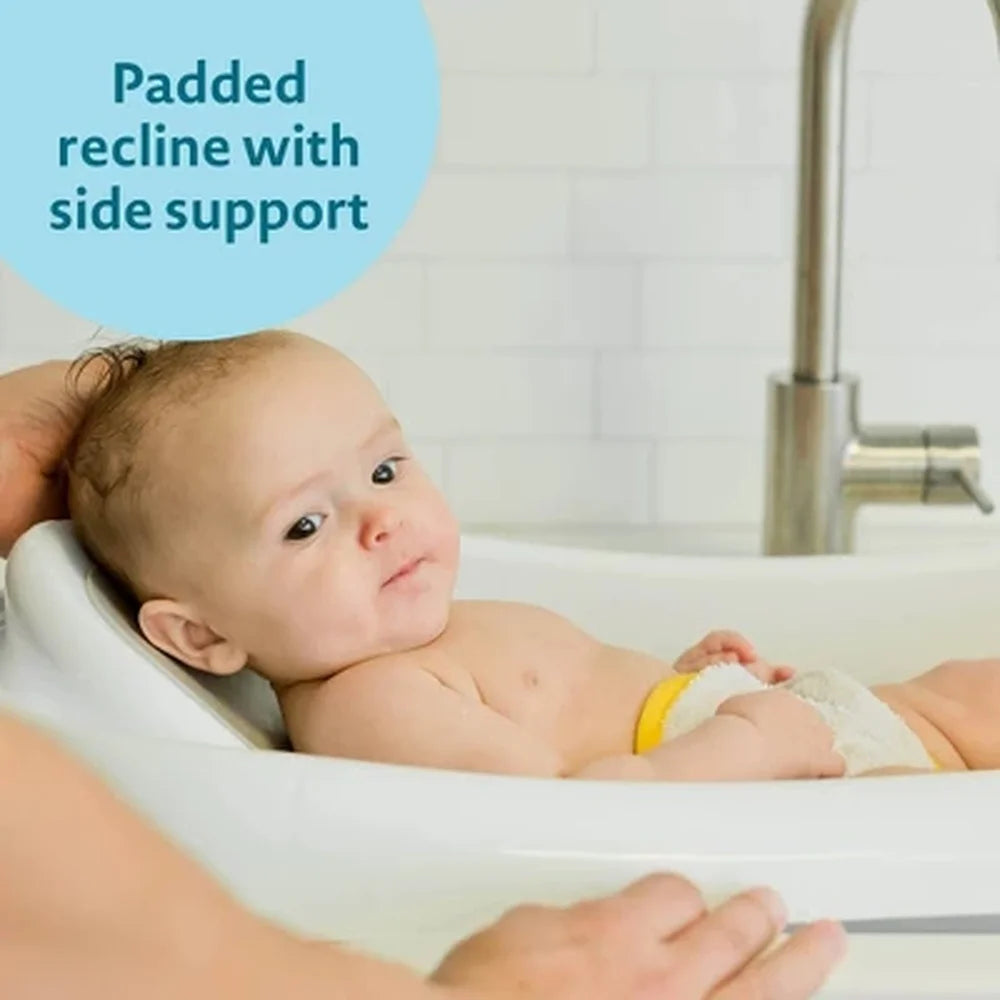 Newborn to Toddler Bath Tub with Sling Ergonomic Design Infant Support Mesh Sling Anti-Slip Pads Easy Clean