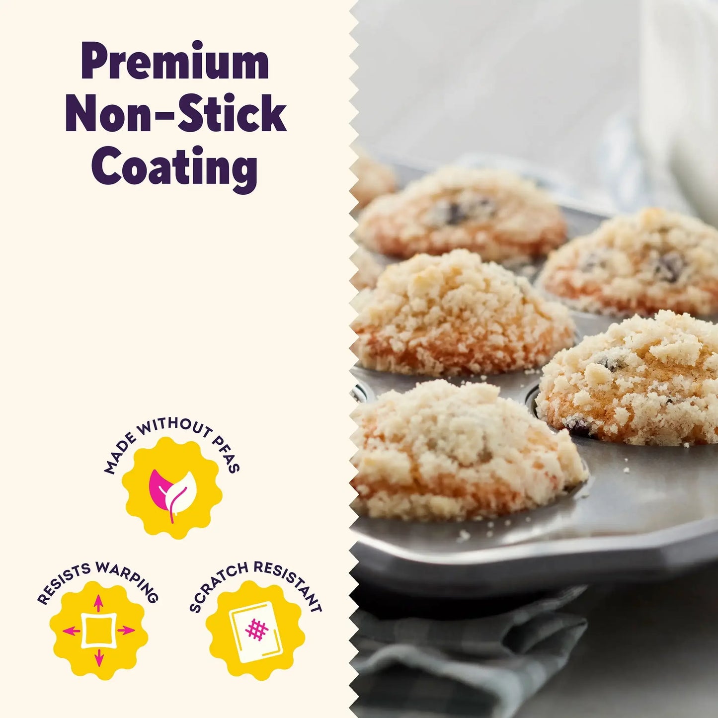12 cup Non-Stick Steel Cupcake or Muffin Pan