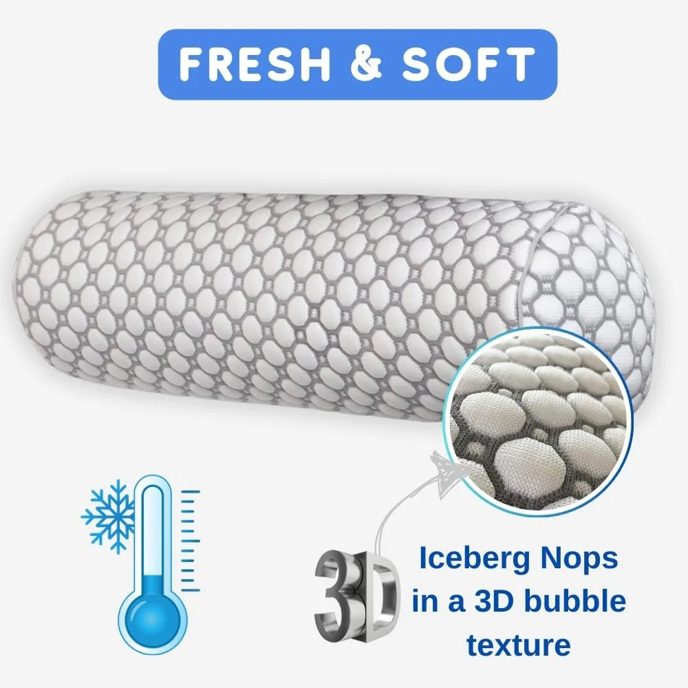 3D Knitted Cooling Pillow Washable Breathable Comfortable Pillow with Hidden Zipper Removable Inner All Sleep Positions