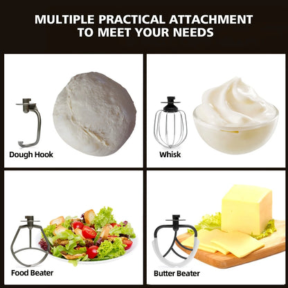 1pc Stand Mixer, 5.5QT Tilt-Head Electric Household food processors - 500W 6+P Speed, home appliance, US Plug