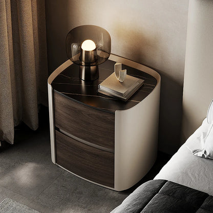 Luxury Simple Night Table Modern Storage Italian Style Nightstand Exquisite Trendy