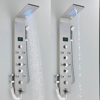 Bathroom Shower Panel LED Rainfall/Waterfall Shower Head