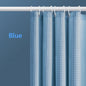 Thickened Waffle Solid Color Shower Curtain, Non-porous Double-sided Waterproof and Mildew Shading Suitable for Toilet, Bathroom