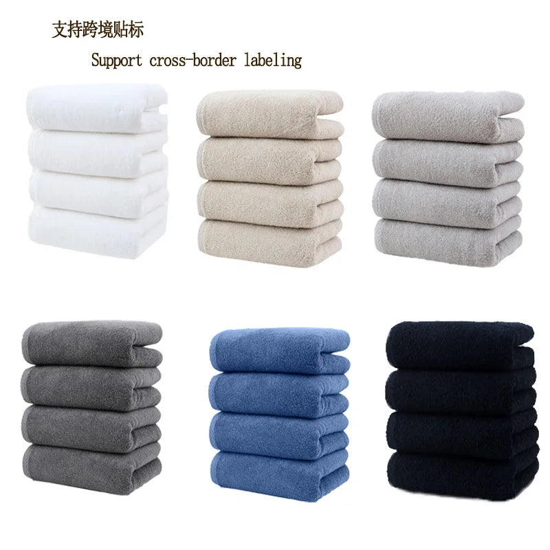 4 Pack Cotton Towel Set, 78*33cm, 30.7*12.99in, Highly Absorbent, Soft, Skin-Friendly and Durablecotton