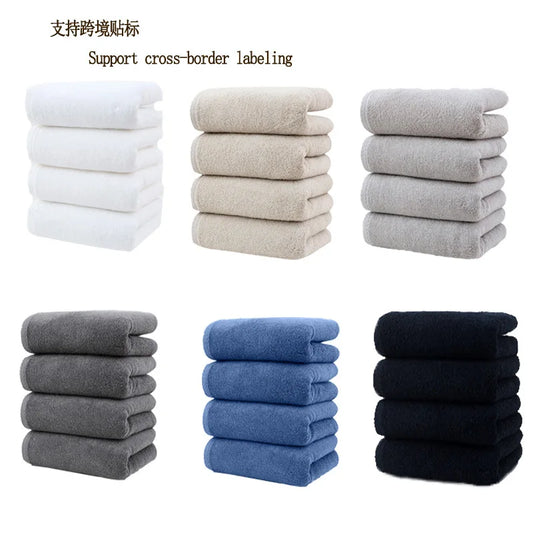 4 Pack Cotton Towel Set, 78*33cm, 30.7*12.99in, Highly Absorbent, Soft, Skin-Friendly and Durablecotton