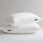 100% Organic Cotton Bed Pillows Queen Size Set of 2 - Down Alternative Hotel Quality White Bedding for Back and Side Sleepers,20