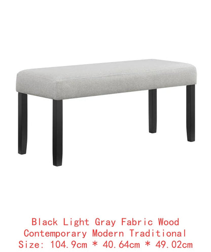 6-Pc Dining Set, White Rectangular Marble Tabletop, Dark Finish Base, Upholstered Chairs & Bench, Soft table