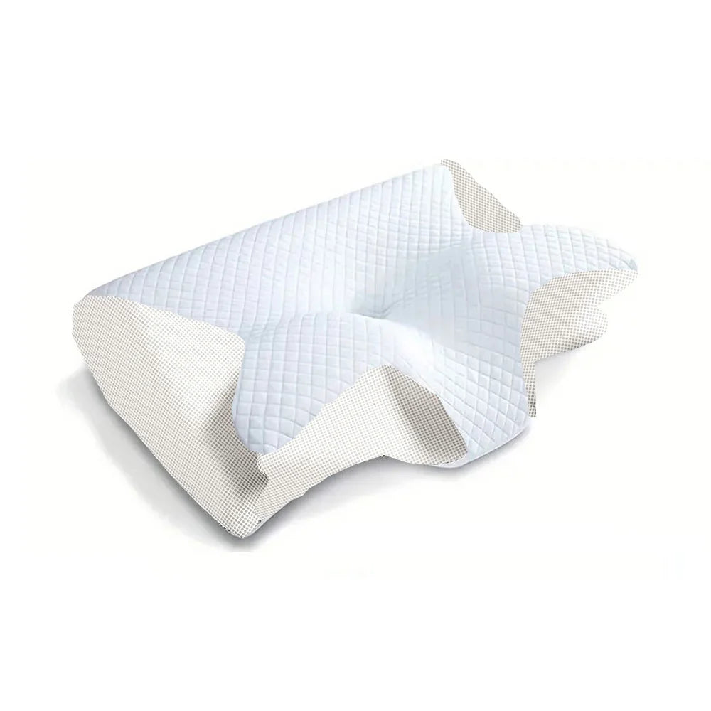 1pc Memory Foam Cervical Pillow, 2 in 1 Ergonomic Contour Orthopedic Pillow for Neck Pain, Contoured Support Pillows