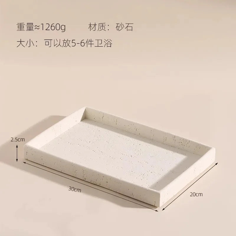 Bathroom Lotion Bottle Toothbrush Holder Tray Toiletry European Home Bathroom Products Hotel Electric Toothbrush Shelf