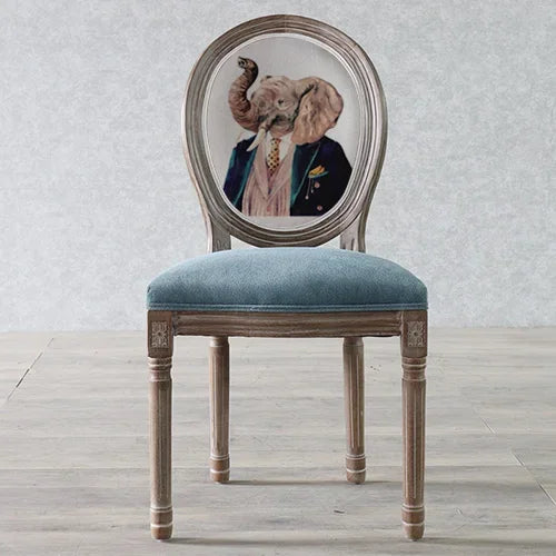 European Retro Dining Chairs Restaurant Old Solid Wood Stool Furniture Diffuse Cafe Hotel New Chinese Designer Fashion Chair