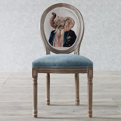 European Retro Dining Chairs Restaurant Old Solid Wood Stool Furniture Diffuse Cafe Hotel New Chinese Designer Fashion Chair