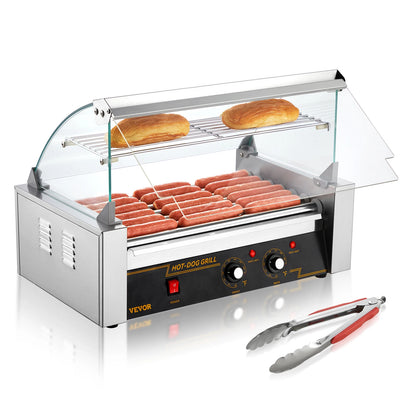 5/7/11 Rods Commercial Hot Dog Roller Electric Sausage Maker Barbecue Grill Machine for Camping Party Home Appliance
