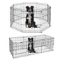 Foldable Metal Dog Playpen for Indoor/Outdoor, Pet Dog Fence Exercise, Pet Puppy Playpen Cage for Yard, Easy Assemble Cat House