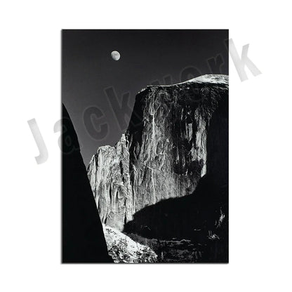 Ansel Adams Lithograph, Teton and Snake Rivers, Dogwood Flowers, Ansel Adams Half Dome, Mountains, Oak Street Landscape Poster,