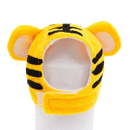Pet Tiger Hat Adorable Pet Headwear Headgear Costume Soft Cap for Cats Kitten Puppy Small Dogs Christmas Halloween Thanksgiving