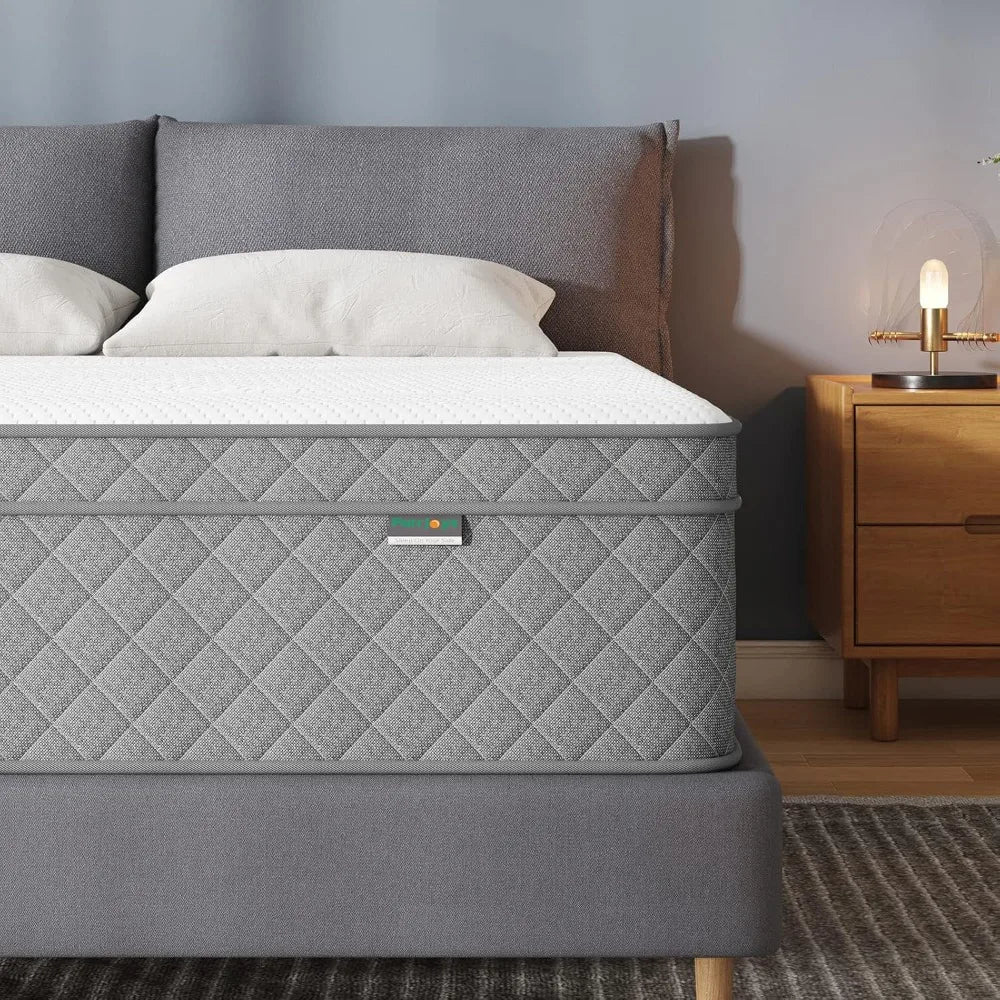 Full Mattress, 12 Inch Hybrid Double Mattress with Cooling Gel Memory Foam and Pocket Springs, CertiPUR-US Certified, Medium Fir