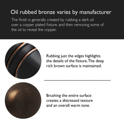 4-Piece Bathroom Accessory Set Oil Rubbed Bronze Towel Bar Toilet Paper Holder Robe Hook Towel Ring Durable Zinc