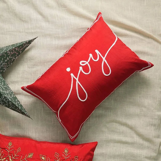 100% Polyester Lumber Pillow with Embroidery Work – Soft & Stylish Accent-24X16