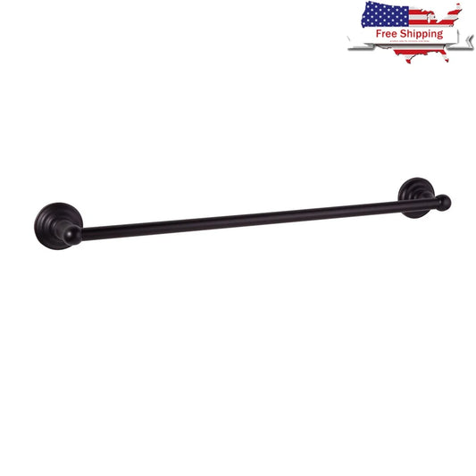 Modern Wall Mounted Towel Holder 24 Inch Oil Rubbed Bronze Bathroom Accessory Brass Zinc Construction