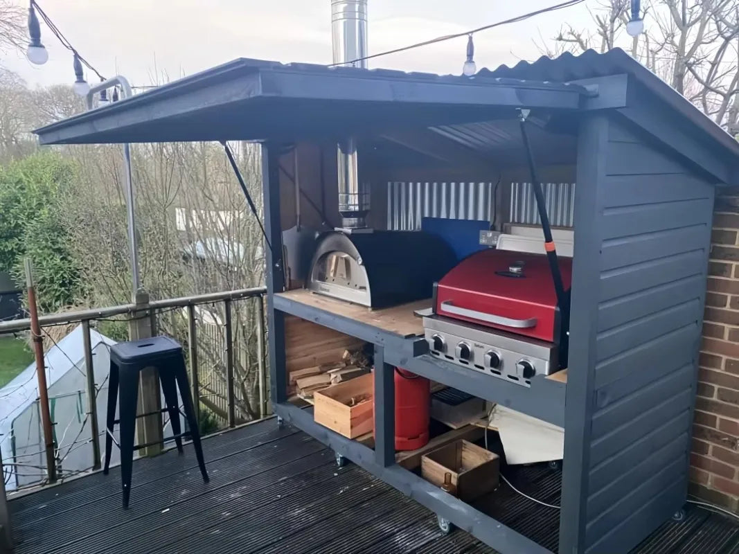 Customizable 2025 New SS304 Outdoor BBQ Kitchen with Detachable Shed, Grill, Sink & Fridge Combo for Large Family Parties
