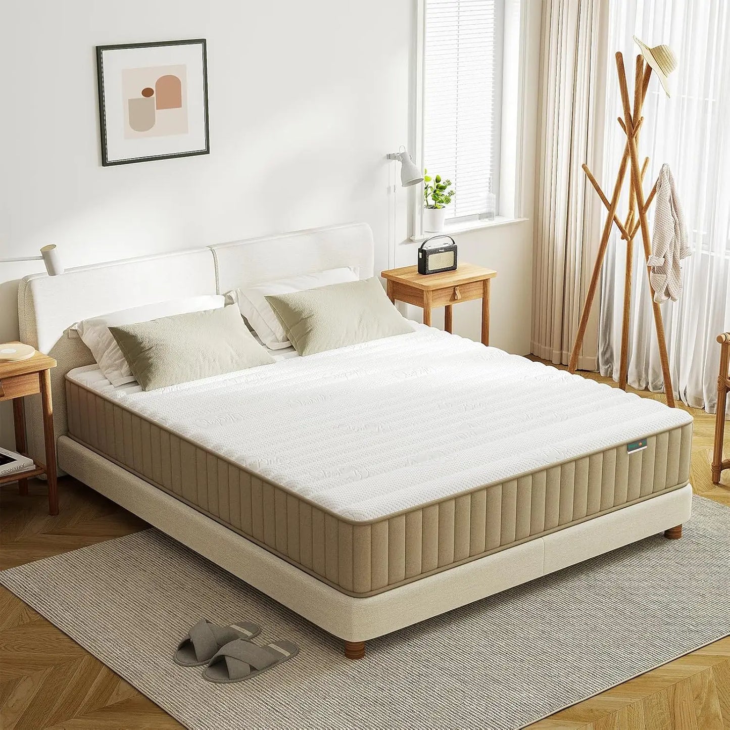 Full Mattress, 12 Inch Hybrid Double Mattress with Cooling Gel Memory Foam and Pocket Springs, CertiPUR-US Certified, Medium Fir