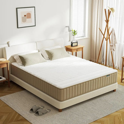 Full Mattress, 12 Inch Hybrid Double Mattress with Cooling Gel Memory Foam and Pocket Springs, CertiPUR-US Certified, Medium Fir