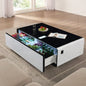 Coffee Table With Builtin Fridge Bluetooth Speaker Wireless Charging Modern Smart Touch Control