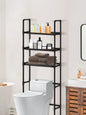 1pc Multi-Functional Thick Steel Pipe Bathroom Toilet Storage RackShelf For Washing Machine,Toilet Rack 3 Layers Of Storage Rack