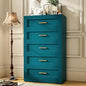 5-DrawerTall Metal Dresser for Bedroom