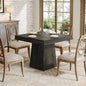 Square Dining Table for 4, 31.5-Inch Kitchen Table Small Dinner Table with Sturdy Pedestal Base