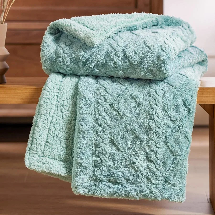 2025 New Style Tapestry Blanket Thick and Warm Taro Cotton Blanket Casual Blanket for Office Nap