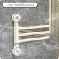 Bathroom Towel Pole Non Perforated Wall Mounted Suction Cup Storage Rack Bathroom Multi Pole Rotating Towel Storage Rack