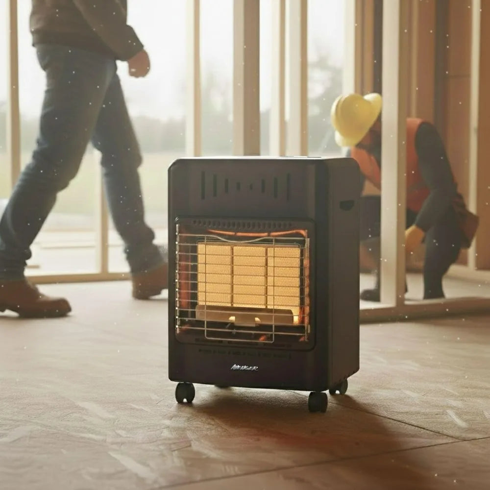 18000 BTU Portable Propane Cabinet Heater Radiant Gas Heater Safety Shut-Off Model 22BF-A00 Outdoor Indoor